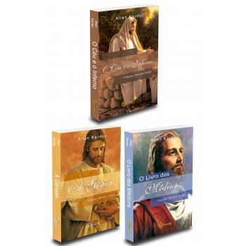 Kit O Livro Dos Médiuns + A Gênese + O Céu E O Inferno