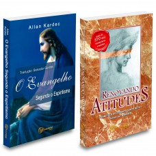 Kit O Evangelho Segundo O Espiritismo (boa Nova) + Renovando Atitudes
