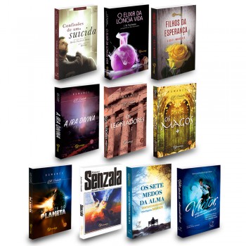 Kit 10 Romances Espíritas