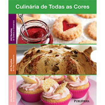 BOX CULINARIA DE TODAS AS CORES 200 RECEITAS - GELEIAS/PAES/BOLINHOS