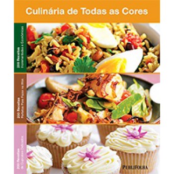 BOX CULINARIA DE TODAS AS CORES 200 RECEITAS - ECONOMICAS/WOK/CUPCAKES