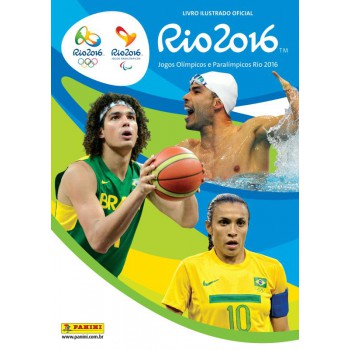 Kit álbum Jogos Olímpicos Rio 2016 - Capa Brochura Com 32 Envelopes