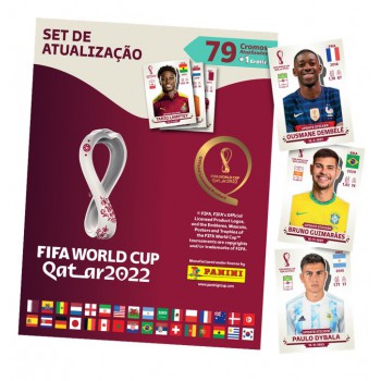 Kit Atualização Com 80 Figurinhas - Fifa World Cup Qatar 2022