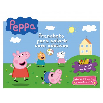 Peppa Pig Prancheta Para Colorir Com Adesivos