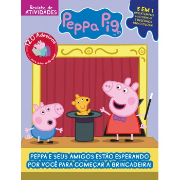 Peppa Pig Revista De Atividades 120 Adesivos