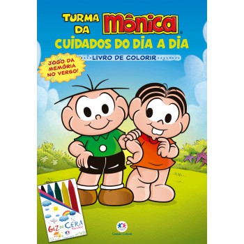 Turma Da Mônica - Kit Médio + Giz De Cera (sem Solapa)