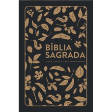 Bíblia NVT Letra Grande - Folhas douradas: Capa Soft Touch