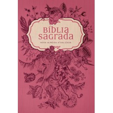 Bíblia Naa Pink Flowers: Nova Almeida Atualizada