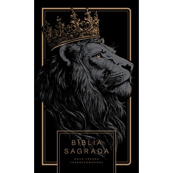 Bíblia Nvt Leão All Black - Letra Normal: Nova Versão Transformadora