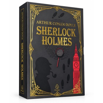 Box Sherlock Holmes - Arthur Conan Doyle - Clássicos Da Literatura Mundial - Capa Dura Almofadada