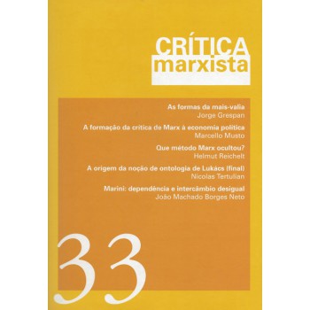 Crítica Marxista - Vol. 33 - Ano 2011