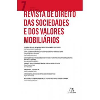 Revista De Direito Das Sociedades E Dos Valores Mobiliários Nº 7