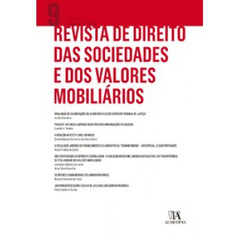 Revista De Direito Das Sociedades E Dos Valores Mobiliários Nº 9