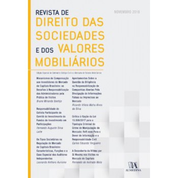 Revista De Direito Das Sociedades E Dos Valores Mobiliários: Especial