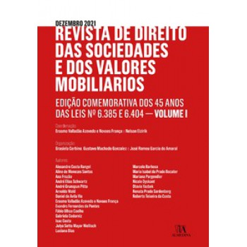 Revista De Direito Das Sociedades E Dos Valores Mobiliários: Edição Comemorativa Dos 45 Anos Das Leis Nº 6.385 E 6.404