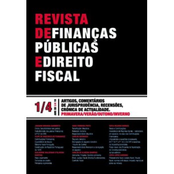 Revista De Finanças Públicas E Direito Fiscal Ano Xii Nº 1/4