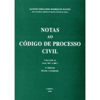 Notas Ao Código De Processo Civil