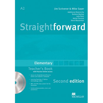 Straightforward 2nd Edit. Teachers Book W/resource Cd-elem.