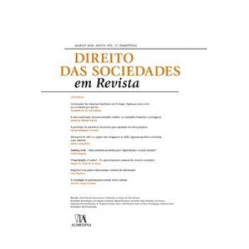 Direito Das Sociedades Em Revista: Ano 8 (março, 2016) Volume 15