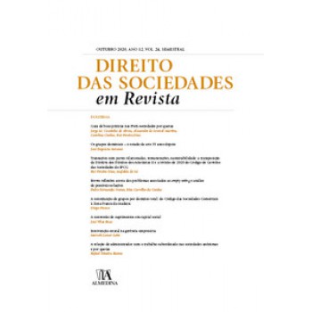 Direito Das Sociedades Em Revista: Outubro 2020, Ano Xii, Vol. 24, Semestral