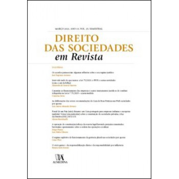 Direito Das Sociedades Em Revista: Março 2021, Ano Xiii