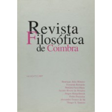 Revista Filosófica De Coimbra: Nº 31 - 2007