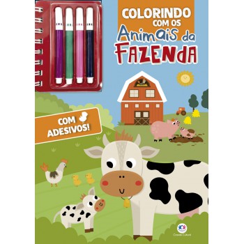 Colorindo Com Os Animais Da Fazenda