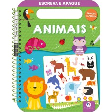 Animais - Escreva E Apague - Livro Com Espiral