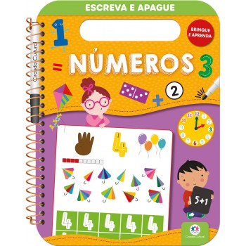 Números - Escreva E Apague - Livro Com Espiral