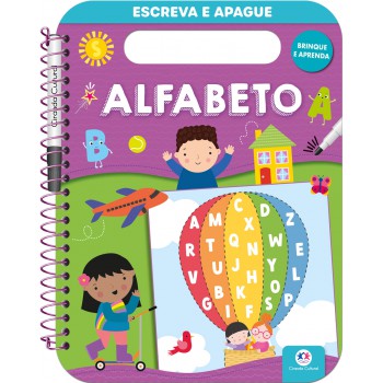 Alfabeto - Escreva E Apague - Livro Com Espiral