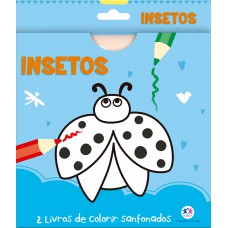 Insetos - 2 Livros De Colorir Sanfonados Insetos - 2 Livros De Colorir Sanfonados