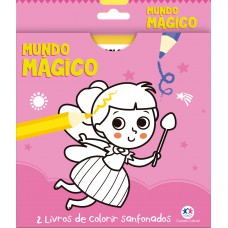 Mundo Mágico - 2 Livros De Colorir Sanfonados