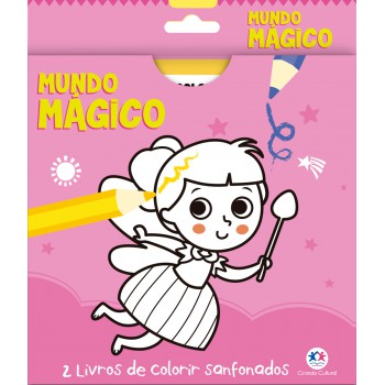 Mundo Mágico - 2 Livros De Colorir Sanfonados