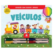 Veículos - Com Canetas Coloridas Para Escrever A Apagar