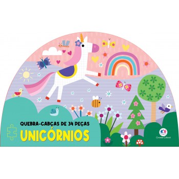Unicórnios - Livro Com Quebra-cabeça Unicórnios - Livro Com Quebra-cabeça