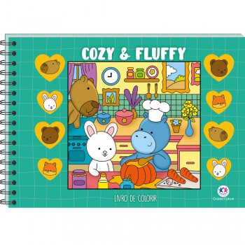 Cozy And Luffy Green - Livro De Colorir
