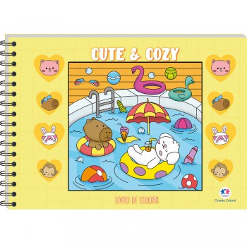 Cute And Cozy Yellow - Livro De Colorir