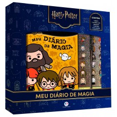 Harry Potter - Meu Diário De Magia Com Varinha-caneta E Adesivos