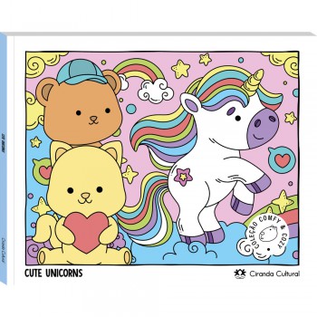 Cute Unicorns - Livro De Colorir
