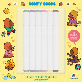 Lovely Capybaras - Para Colorir