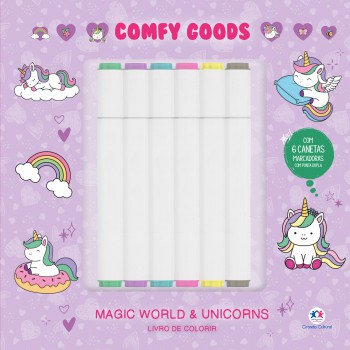 Magic World And Unicorns - Com 6 Canetinhas