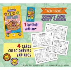 Bíblico - Comfy And Cozy 4 Cards Para Colorir E Colecionar