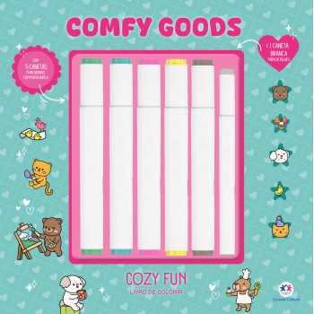 Cozy Fun - Livro De Colorir Com 6 Marcadores