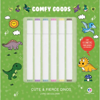 Cute And Ierce Dinos - Para Colorir