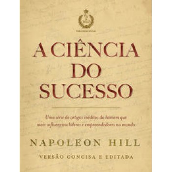 A Ciência Do Sucesso - Livro De Bolso