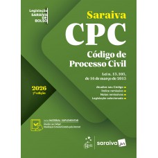 C-digo De Processo Civil - Legislação Saraiva De Bolso - 7ª Edição 2026 C-digo De Processo Civil - Legislação Saraiva De Bolso - 7ª Edição 2026