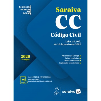 C-digo Civil - Legislação Saraiva De Bolso - 7ª Edição 2026