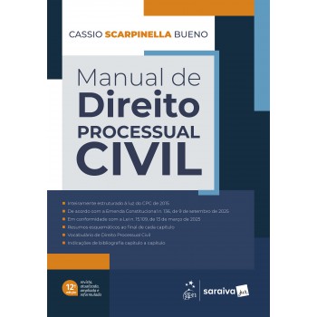Manual De Direito Processual Civil - 12ª Edição 2026