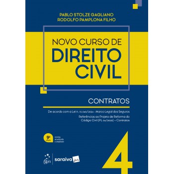 Novo Curso De Direito Civil - Vol.4 - Contratos - 9ª Edição 2026
