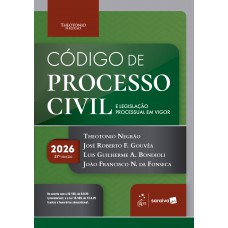 C-digo De Processo Civil E Legislação Processual Em Vigor - 57ª Edição 2026